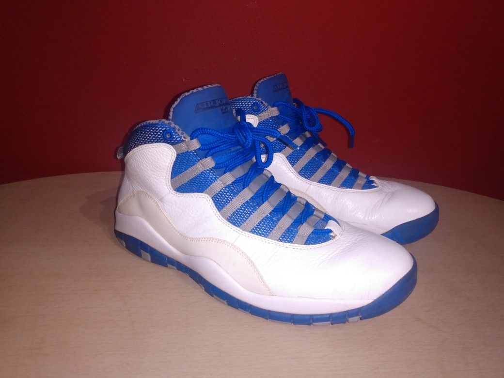 2012 Air Jordan 10 Retro "Old Royal" Size 11 TXT Sneaker Basketball Nike Shoe