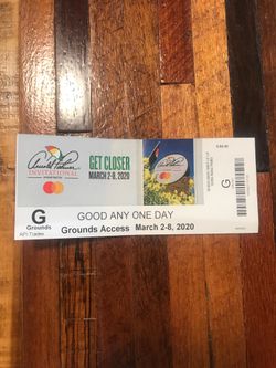 Arnold Palmer Invitational Ticket