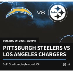 6 Seats - SEC 203 - STEELERS vs LA CHARGERS 