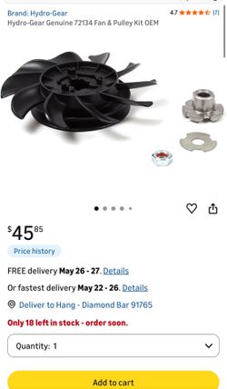 Hydro-Gear Genuine 72134 Fan & Pulley Kit OEM