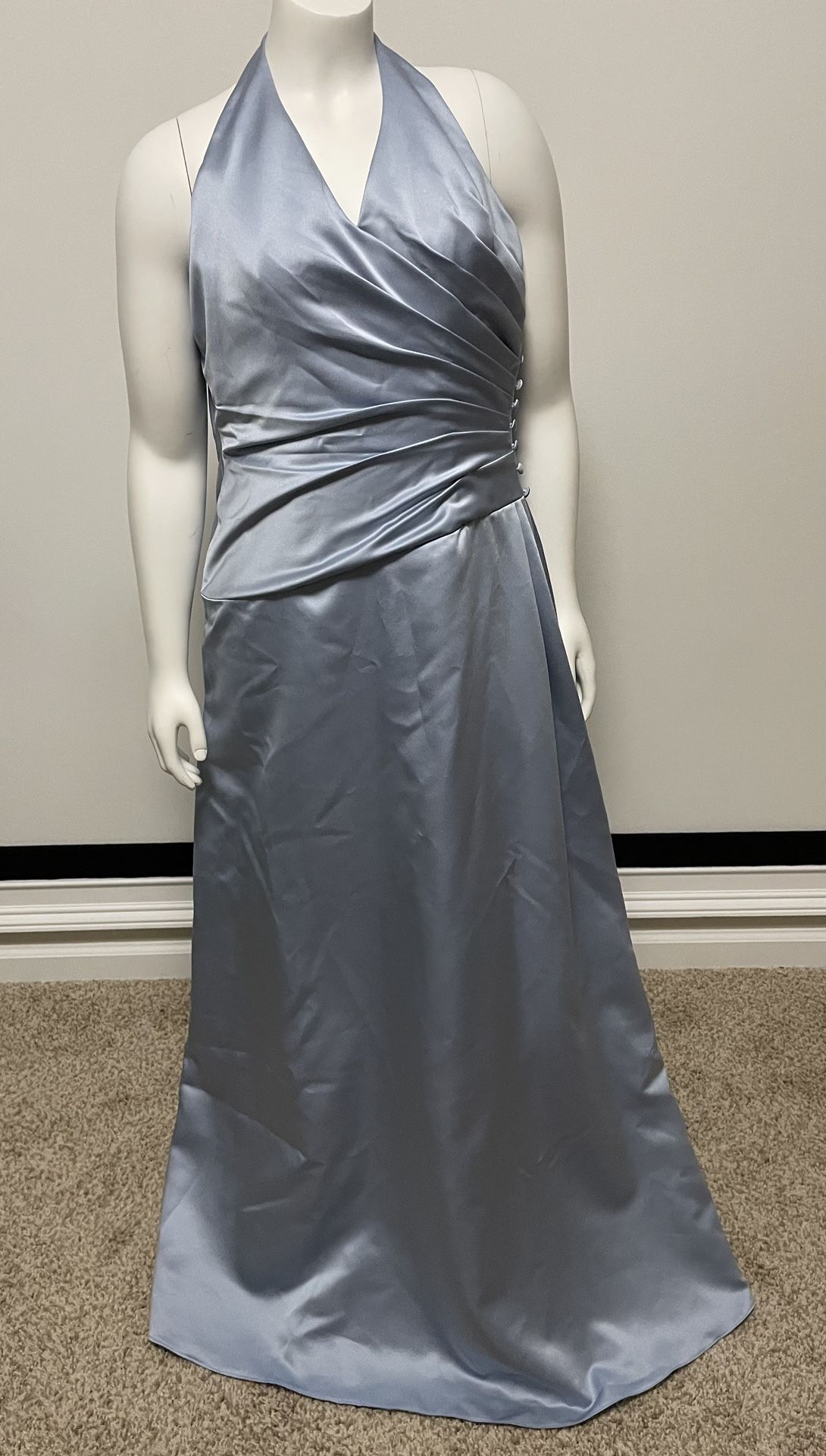 Private Collection Women Long Dress Ball Gown Coctail Prom Bridesmaid Blue Sz 6