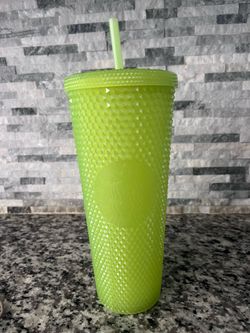 2022 Starbucks Halloween Glow in the Dark Lemongrass Studded Tumbler 24 oz Venti
