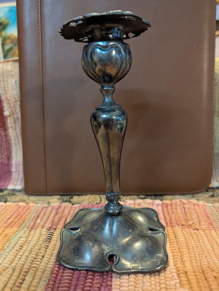 Vintage Victor Silverplate Candle Stick Holder