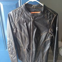 Women's Bilt Leather Motorcycle Jacket 