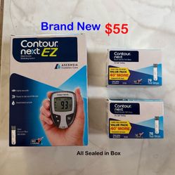 Contour next EZ monitoring system & 2 Box Test Strips 