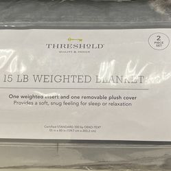 Threshold 15 Lb Weighted Blanket Set 
