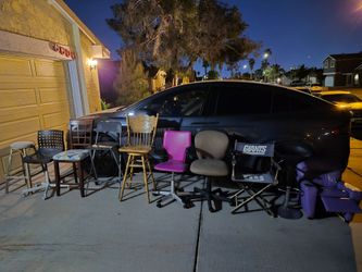 Bunch Of Different Barstools, Chairs, Swivel Computer Chairs, Kids Recliner - the swivel chair & green metal folding chair in the last 2 Pics are FREE