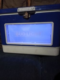 Very Rare Bud Light promo LED display cooler