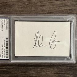 Nolan Ryan Cut Auto PSA