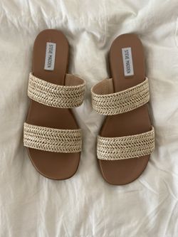 Steve Madden Dual Natural Raffia Sandal