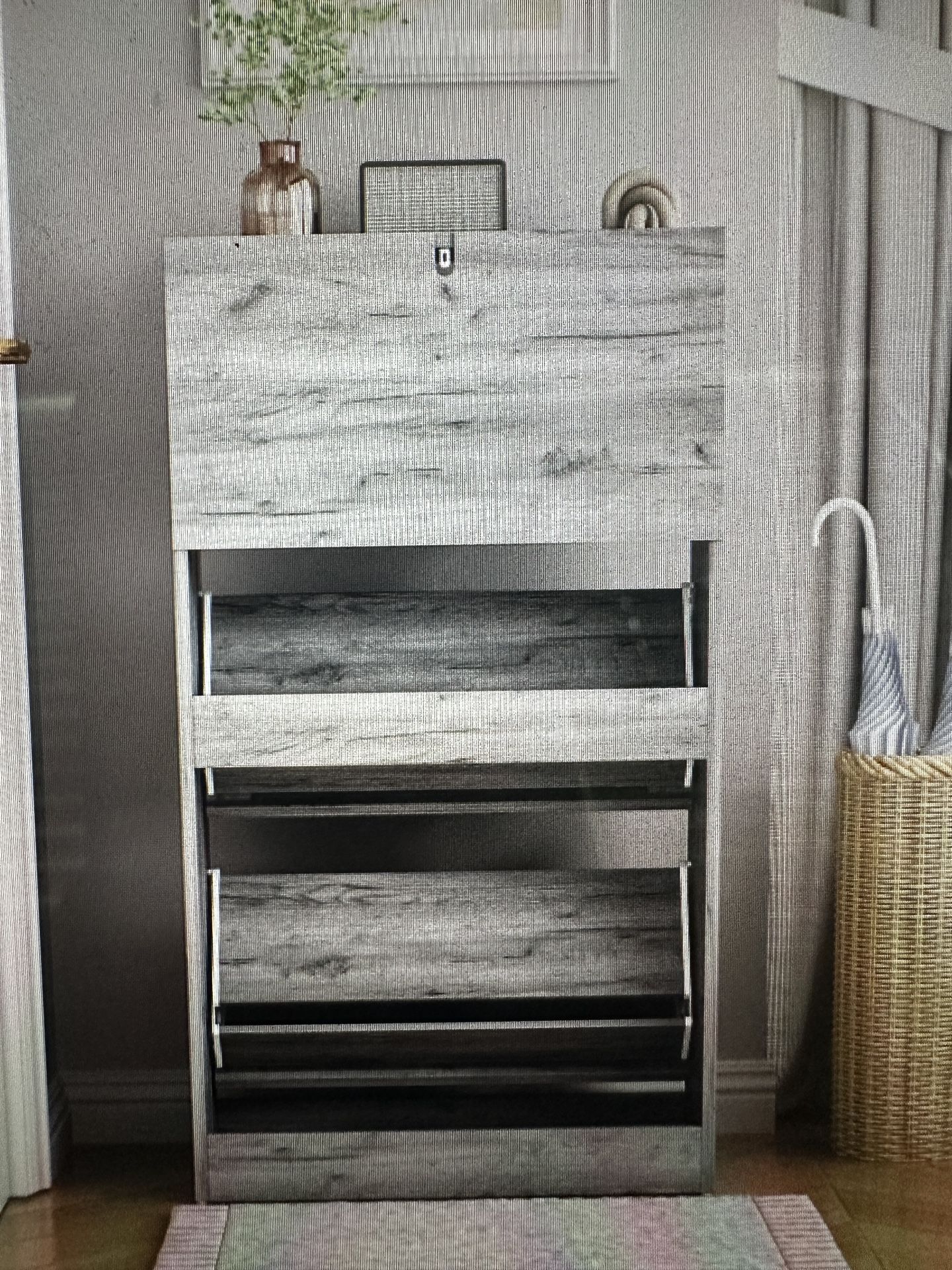 Small Shoe Cabinet 3 Flip drawers