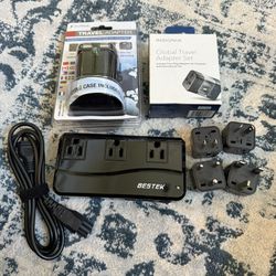 NWT Bestek Universal Travel Adapter 250W + I/O Magic & Insignia Global Adapters
