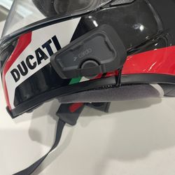 Ducati Helmet And Cardo intercom System 