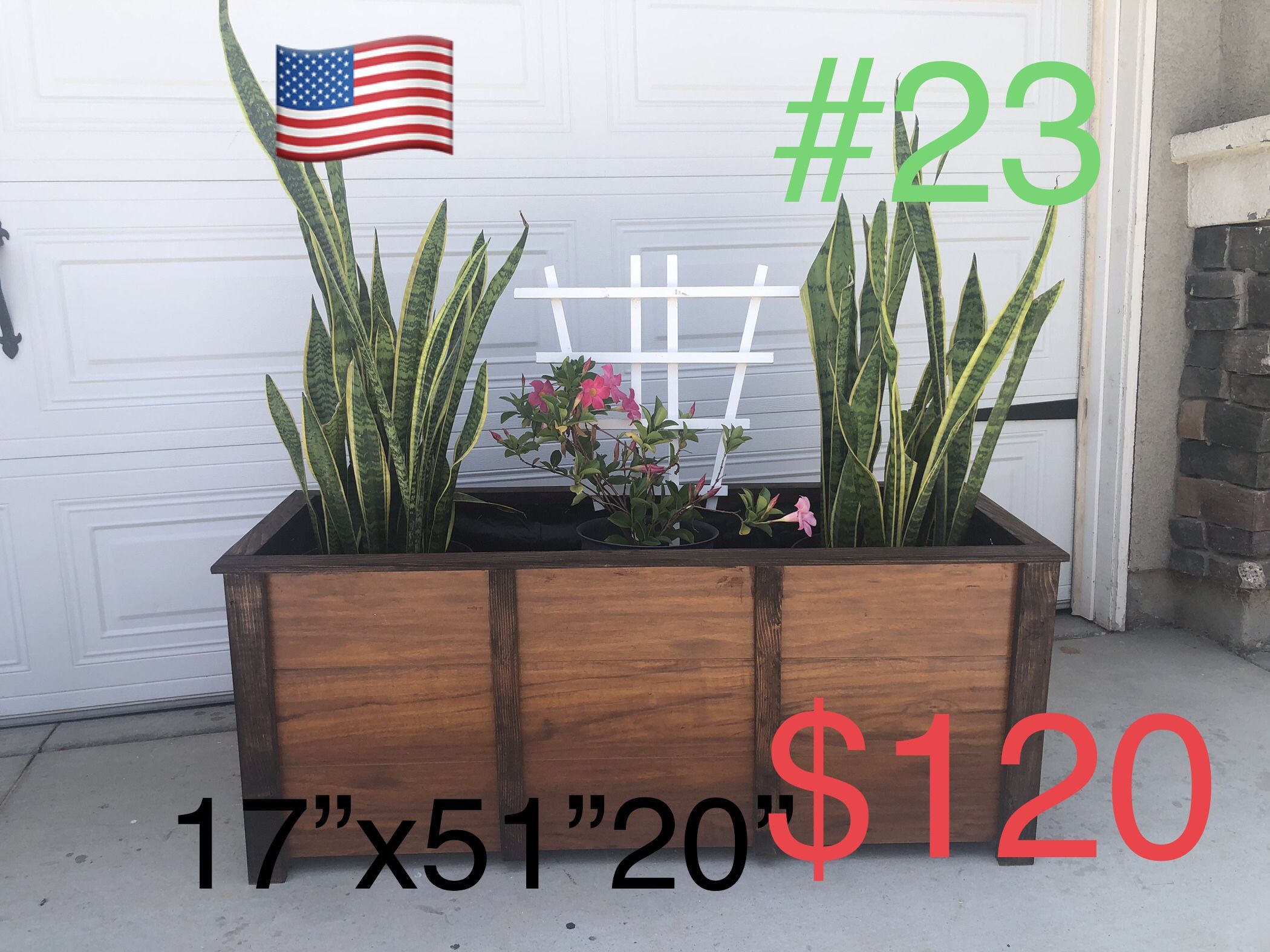 Wood Planter Box Garden