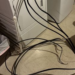 3 separate runs of 8-gauge copper wiring