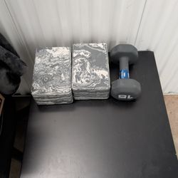 Yoga Blocks And 15 Pound Weight