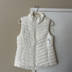 White Puffer Vest