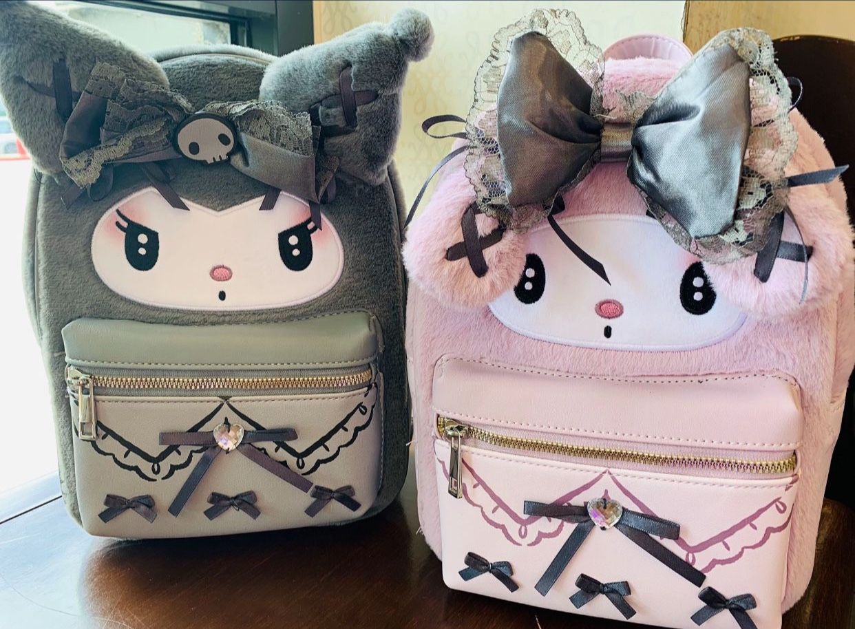  $100 For Both ❤️ NWT Sanrio My Melody And Kuromi Plush Mini Backpack 