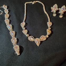 Weiss Vintage Aurora Borealis Crystal Set