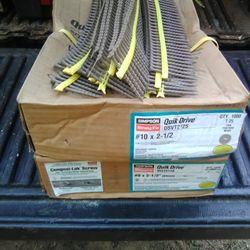 Quick drive deck screws 2 and 1/2 boxes