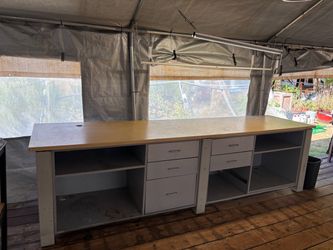 Cash wrap, Work or craft bench