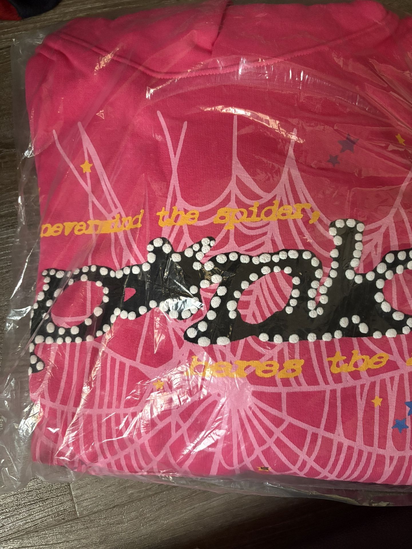 Spider Punk Hoodie Pink