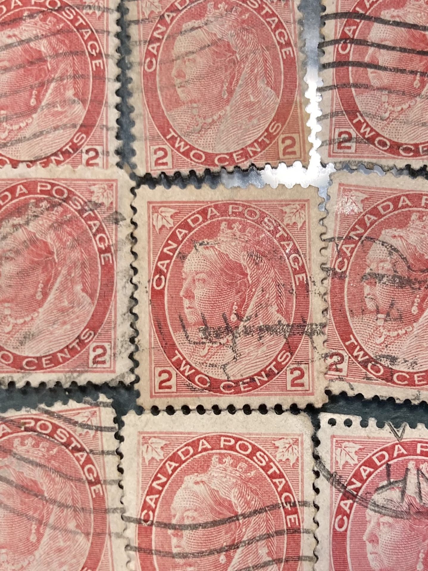 Queen Victoria 18 - 2 Cent Canada Stamps 1899 Used