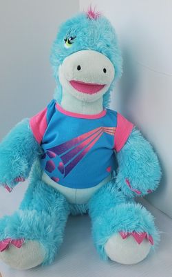 BAB Build a Bear Workshop Dinosaur TURQUOISE Pink Blue STEGOSAURUS 18” Plush Toy