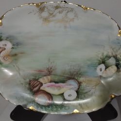 ANTIQUE HAVILAND FRANCE PORCELAIN PLATE 13.5"