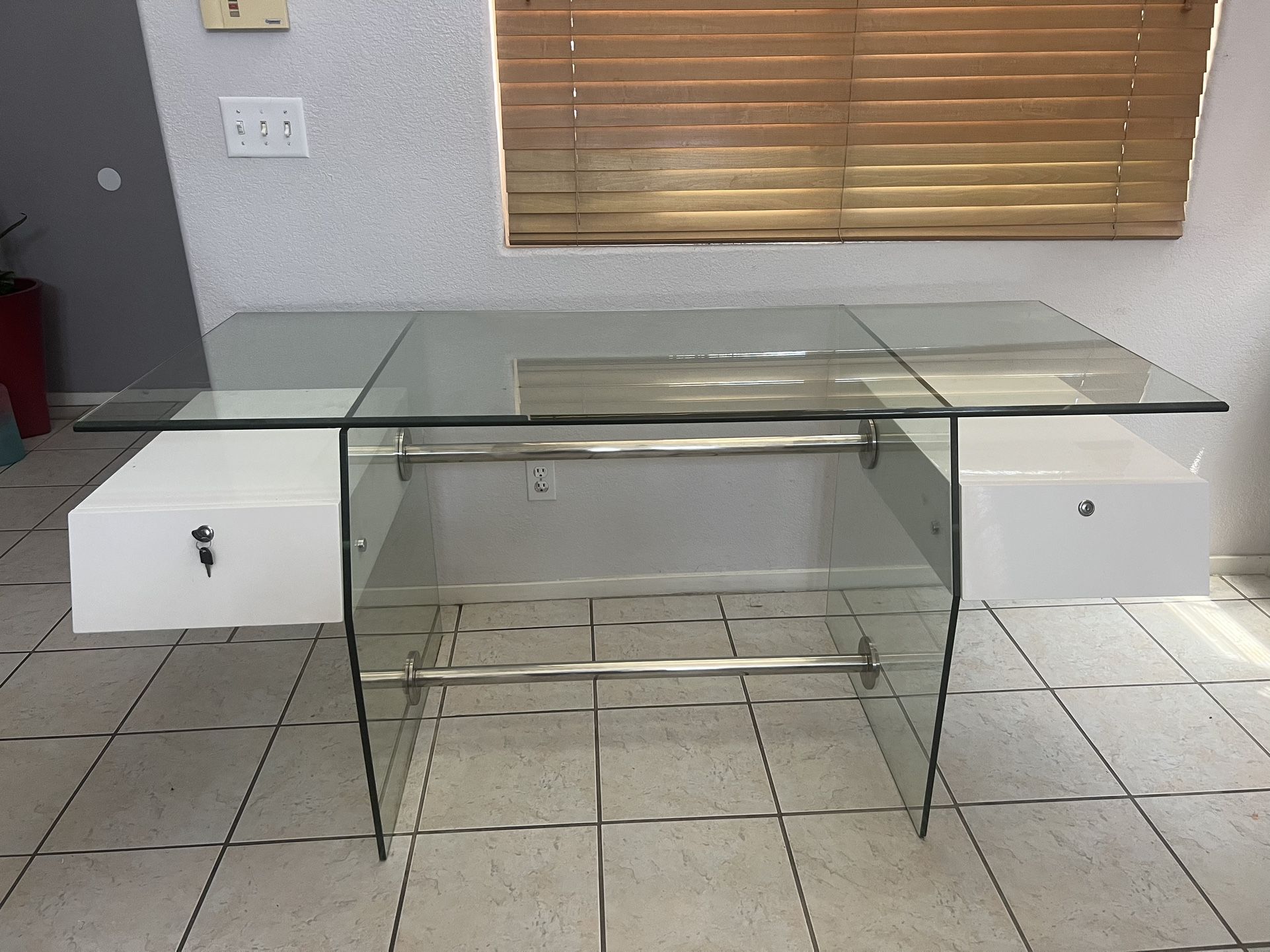 Glass Desk