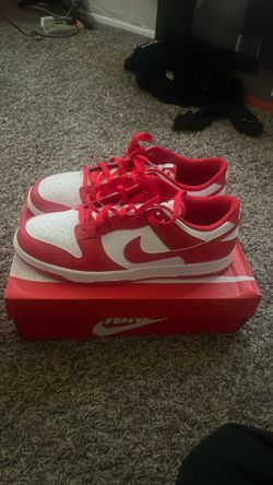 nike dunk low retro red size:12
