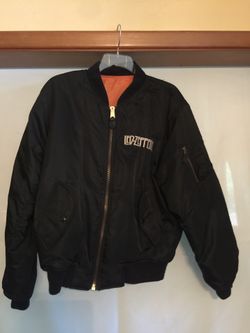 1980s Led Zeppelin ZOSO Bomber Jacket Original 1980s Led Zeppelin