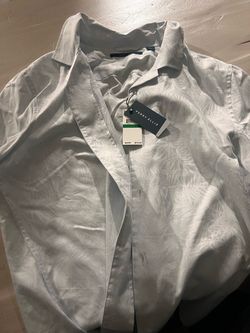 Perry Ellis White Button-Down Shirt NWT