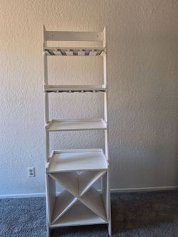 White shelf
