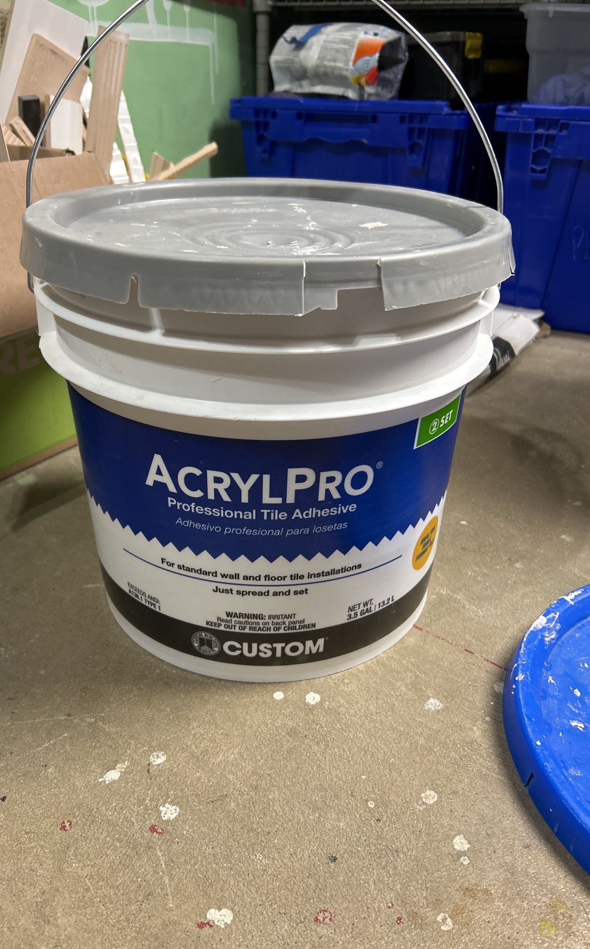Tile Adhesive- About Half A Bucket