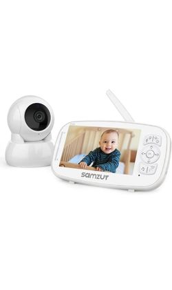 Baby Monitor 1080P HD Resolution 5 Inch Display Child Temperature Monitoring With Camera and Audio, Night Vision, 2-Way Talk, 6 Lullabies, 1080p Child