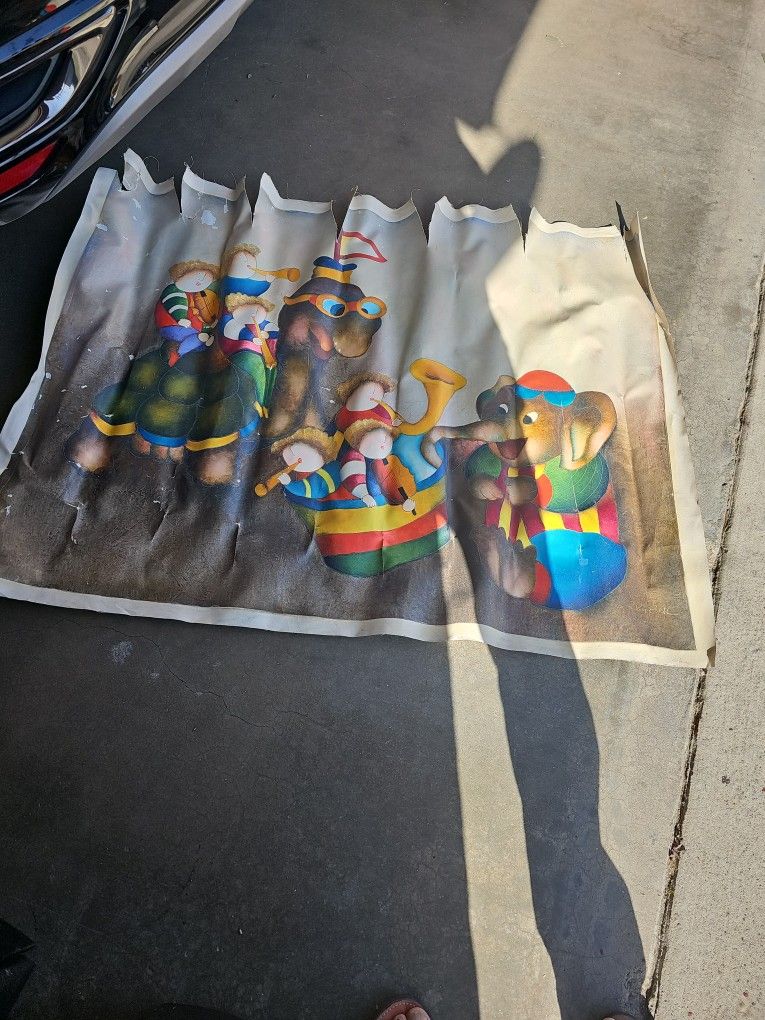 Rare Roy ball 50" X39" Vintage ChildsElephant