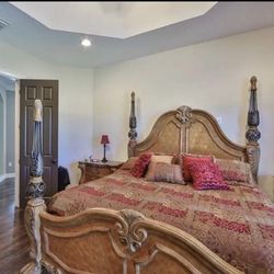 Michael Amini king size bedroom set ( deliver available