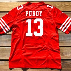 49ers Brock Purdy Red Fully Stitched (Small To 3X) 