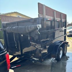 Dump Trailer With Battery Tarp Roll
