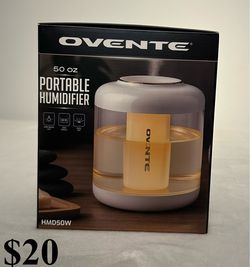 Ovente HMD50W 50 oz Portable Humidifier