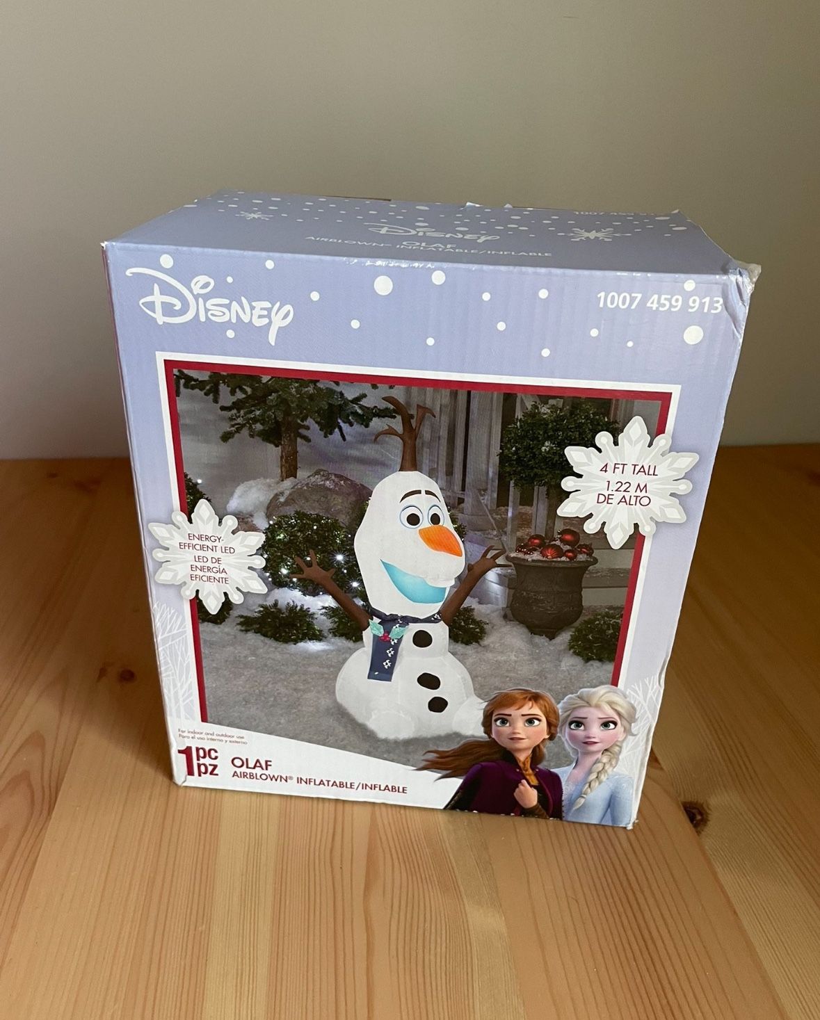 Gemmy Industries Disney 4 feet Christmas Airblown Inflatable LED Olaf Snowman Decoration NEW