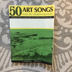 50 art songs from the modern repertoire