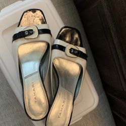Black And White Sandals