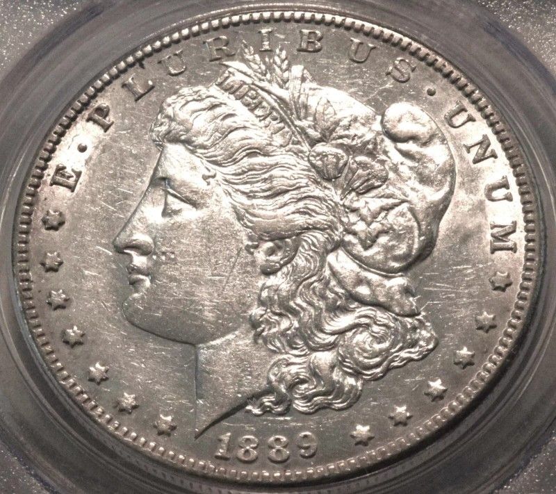 1889 CC $1 Morgan Silver Dollar, Scarce KEY Date Carson City Coin
