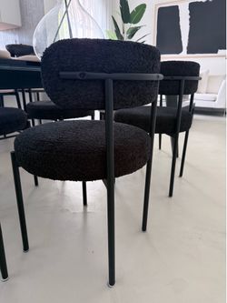 2 Black Dining Chairs