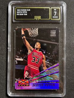 1993-94 Topps Stadium Club - Beam Team Scottie Pippen #18 GMA 7 NM