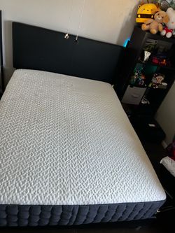 Queen mattress and bed frame