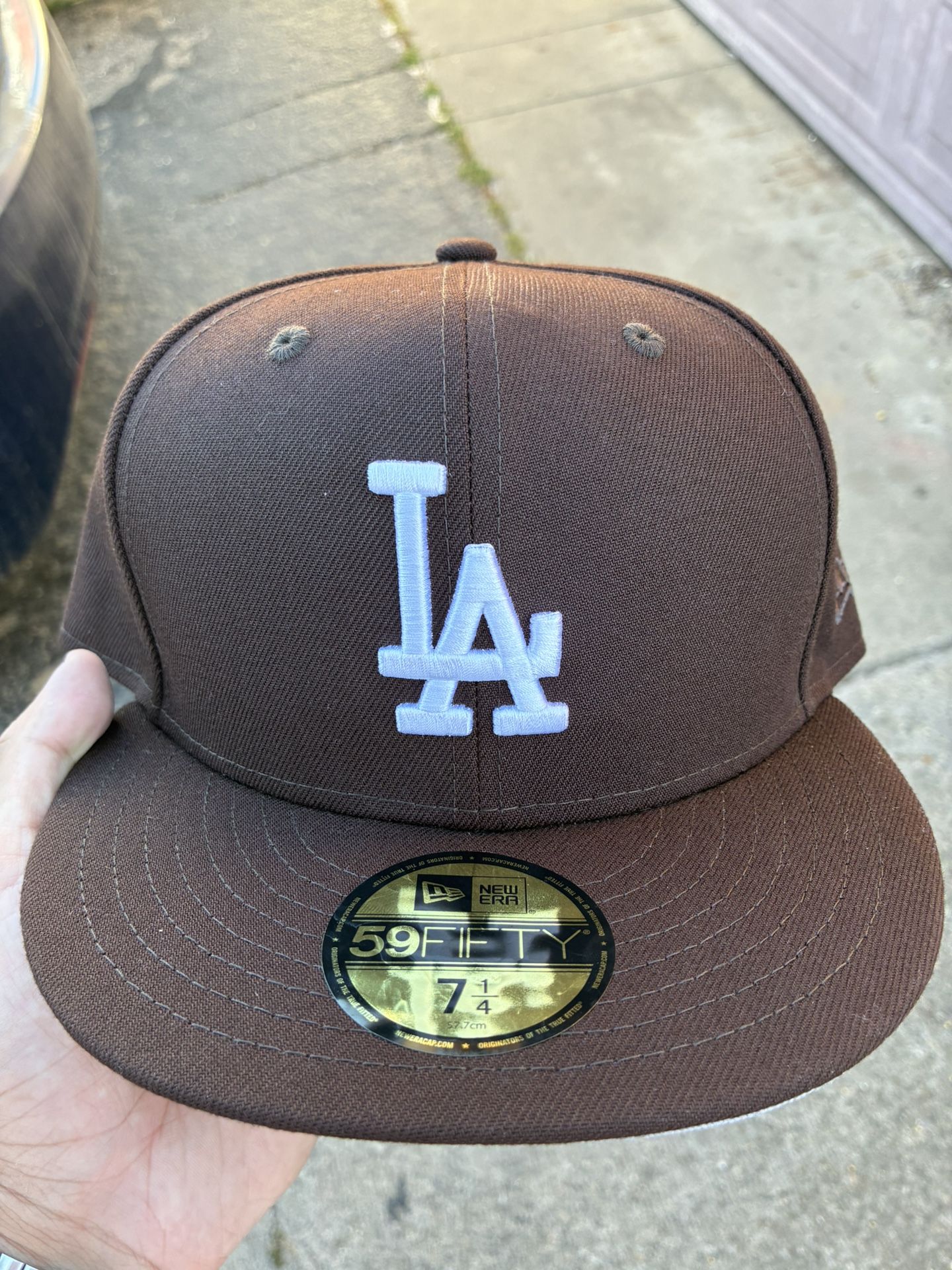 New Era Dodgers 59Fifty Walnut Brown Fitted 7 1/4