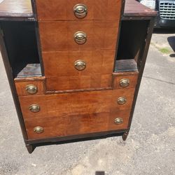 Antique Dresser With Darker Cherrywood Stain